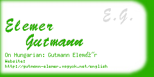 elemer gutmann business card